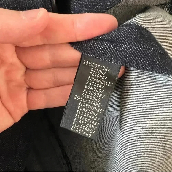 146 Ralph Lauren Black Label Denim Full Zip Collar Dress Size 4 - Picture 4 of 6